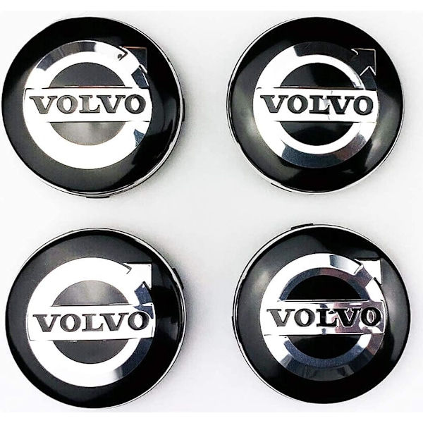 4 stk 64MM Bilhjulscentrumkåper for Volvo V40 V60 V90 S60 S40 V70 XC70 XC60 XC90 Stilig Emblem Auto Eksteriør Tilbehør