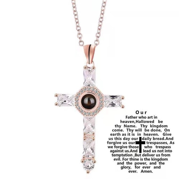 Cross halsband för kvinnor, trogen religiösa smycken gåva