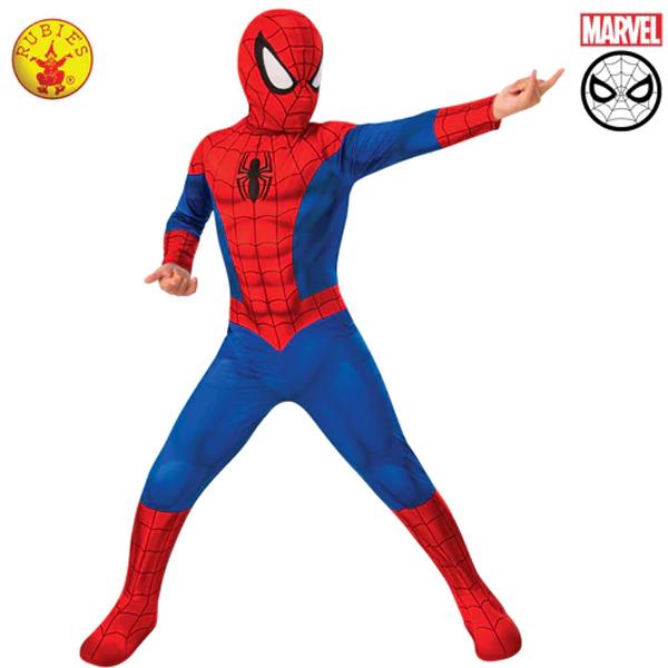 Marvel Spiderman Barn Maskeraddräkt blå Liten 3-4 år