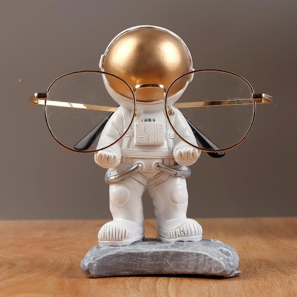 Astronaut Glasögon Hållare Resin Glasögon Display Stand Craft Roligt