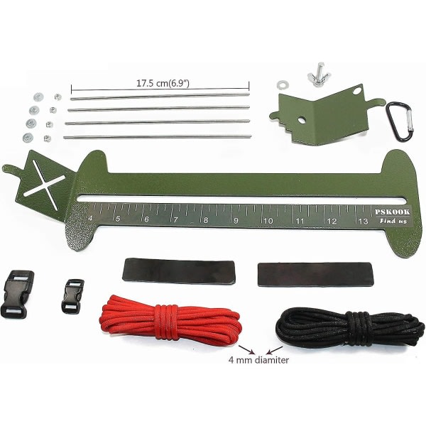 2-i-1 Paracord Jig Kit justerbar längd Armband Maker Kit