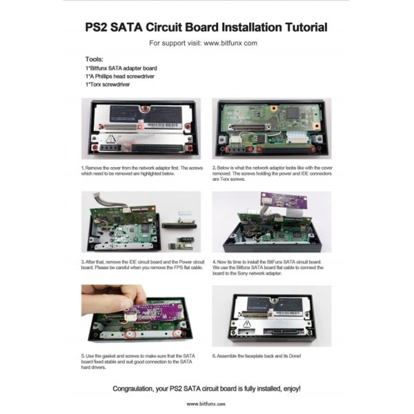 SATA-speladapteruppgraderingskort för PS2 IDE Original nätverksadaptermodulersättningsdelar Lila uppgraderingskort