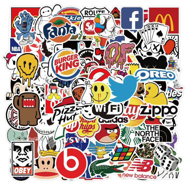 Laptop Stickers Pack 100st Cool Stickers Variety Vinyl Car ,ZQKLA