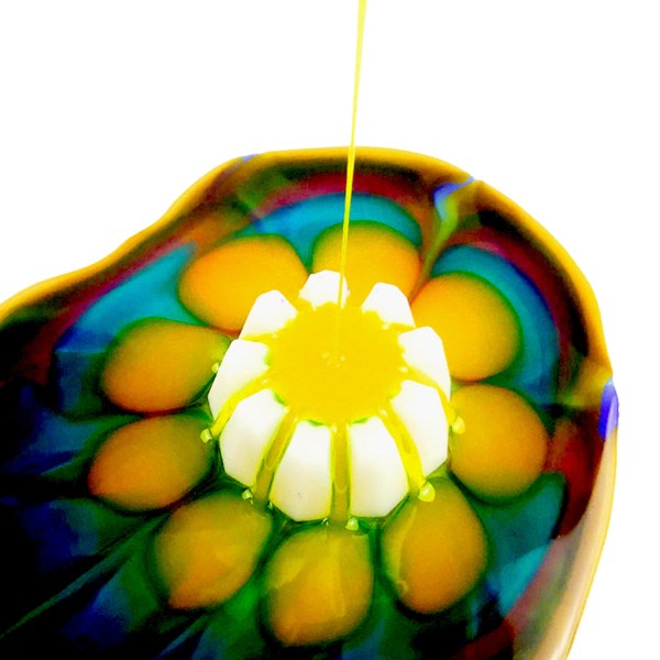 Blomsterhældningskopper i silikone, delt kop til farveopdeling, akrylmaling, blomstersi, flydende hældning, gør-det-selv-forme