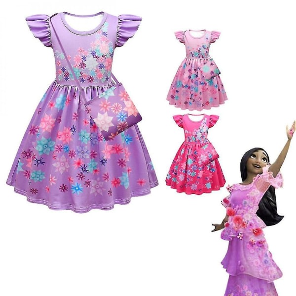 barnkläder flickor princess klänning skjorta set 140cm