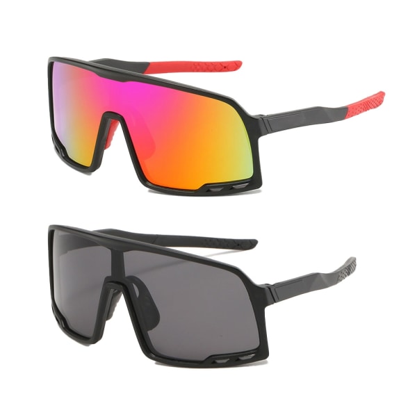 2 par cykelglasögon sport solglasögon för män kvinnor, Windpro-XIN
