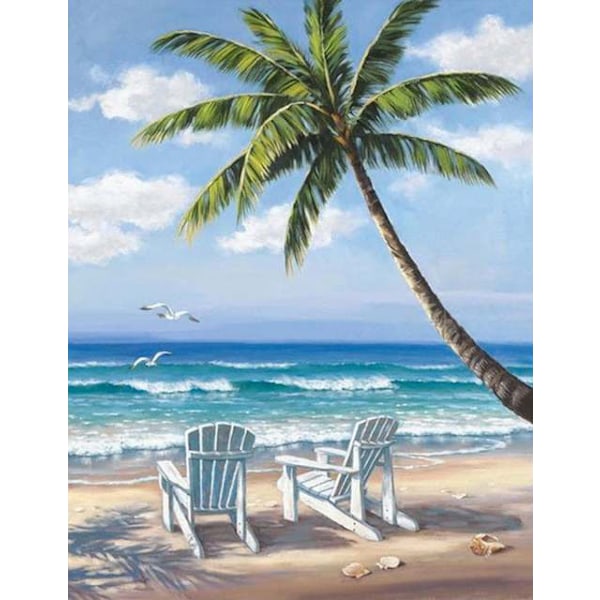 30x40cm 5D DIY Diamond Painting Full, G#Série de Paysages de Bord