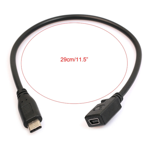 Type C USB 3.1 hann til mini USB hunn ladekabel for Nexus 6P