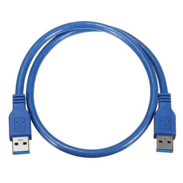 USB förlängningskabel Dubbeländ USB -sladd hane till hane USB 3.0-kabel för dataöverföring Hårddisk Skrivare Rumor 39,37''