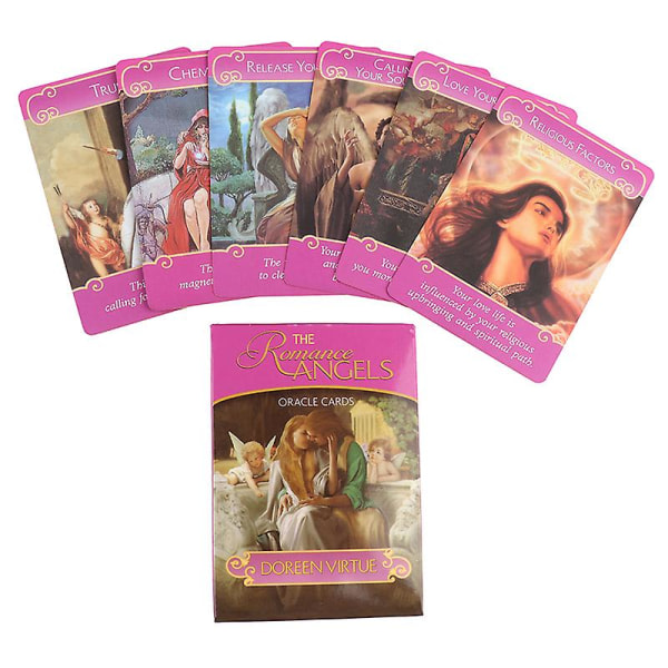 Romantiska änglar orakelkort tarotkort festprofetior spådomsspel gåva