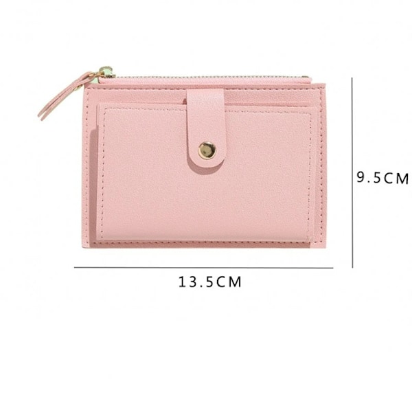 Fashion Dam Wallets Läder Kvinnlig Handväska Mini Hasp Solid M