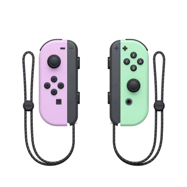 Nintendo switch JOY CON är kompatibel med original fitness Bluetooth -kontroller NES-spel vänster och högre små handta Light purple right light green