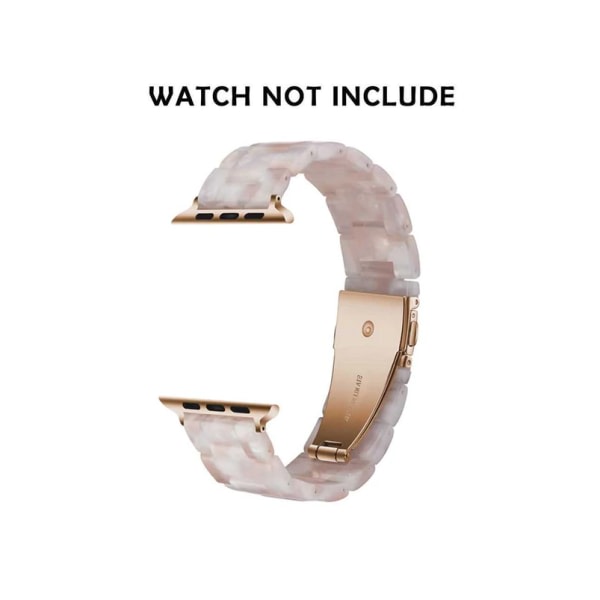 Kompatibel med Apple Watch Strap 38-40 mm, Slim Resin Wrist Accessory (Rosa)