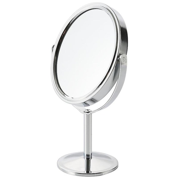 360 graders svängbar förstoringsspegel, rund sminkspegel med stativ och avtagbar bas