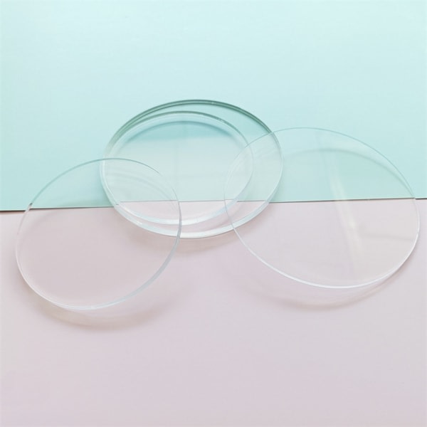Klar akryl cirkel rund tårtskiva plexiglas bordsskiva genomskinlig akrylplåt för DIY Craft Project Sign Slitstark B 3mm 30cm