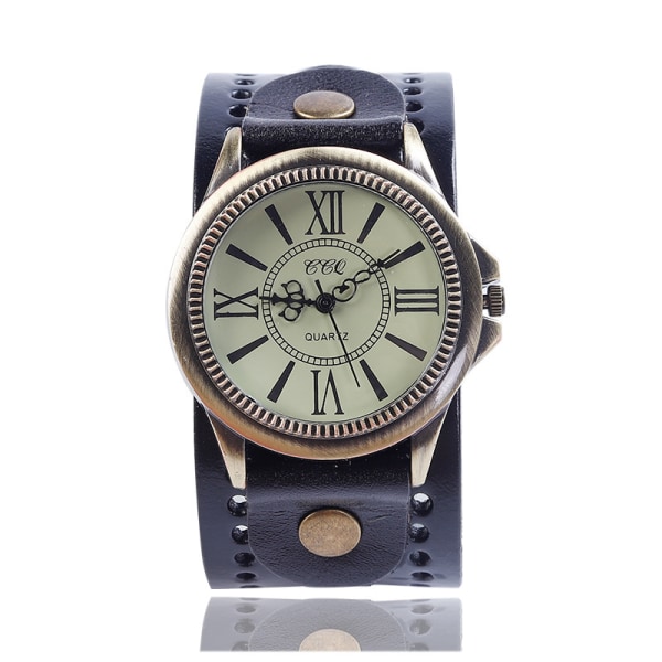 Herremode ur med flot læderrem - Watch Blue