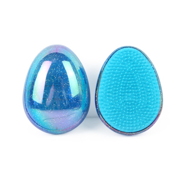 Detangler Hårborste Portable Mjuka Tänder Massage Kam Starry Egg Design Palm