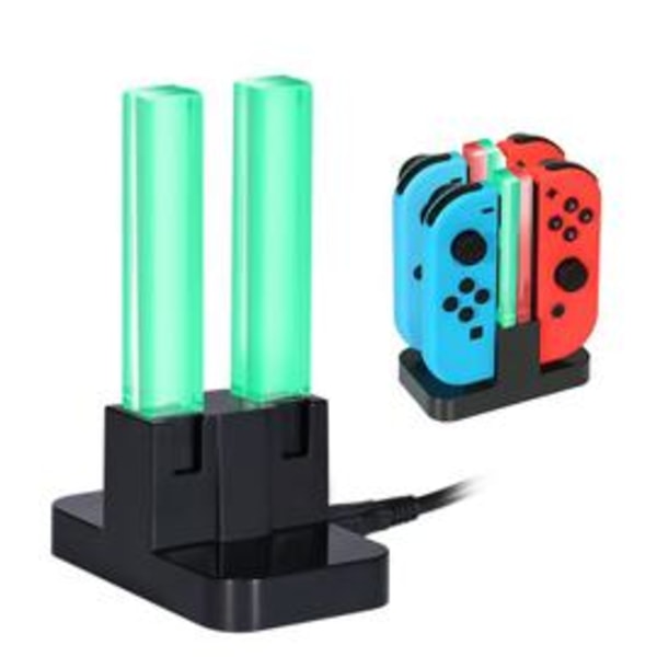 4-i-1 Nintendo Switch-lader Joy-Con-kontroller Ladestasjon