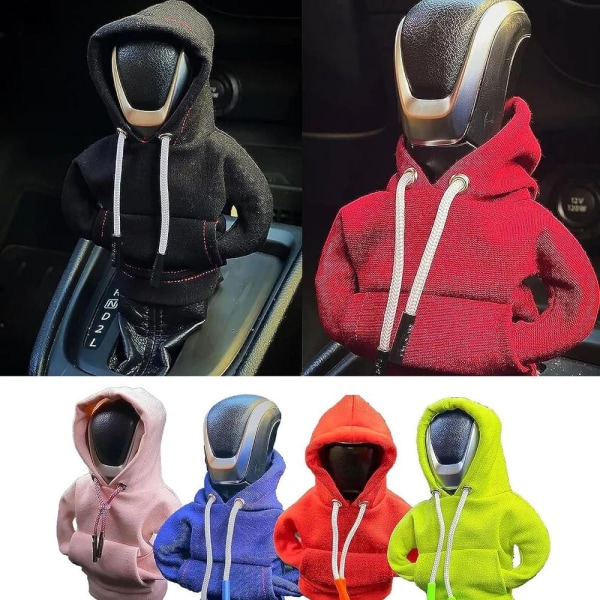 Gear Shift Knob Hoodie Sweatshirt Bilinteriör Rolig Shifter Knob Hoodie Cover pink