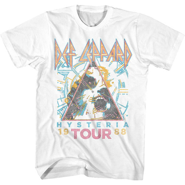 Distressed Hysteria Tour Def Leppard T-skjorte S S