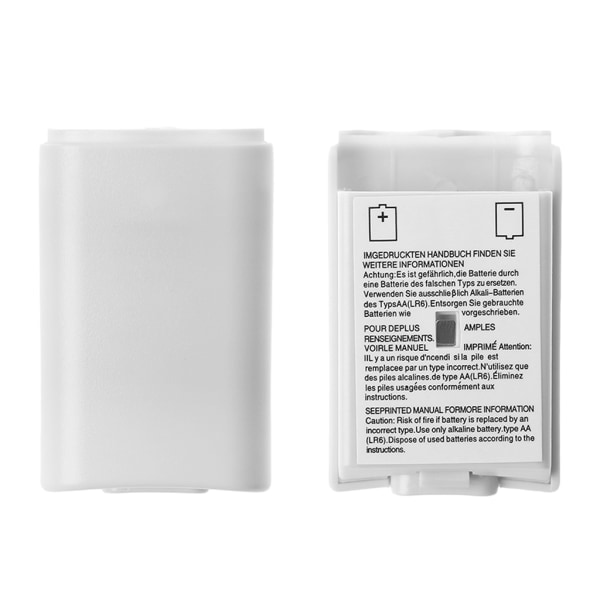 1. AA-batteri Lille cover til etui til Xbox 360 Udskiftningsplastbeskyttelse til etui til Xbox 360-serie controller