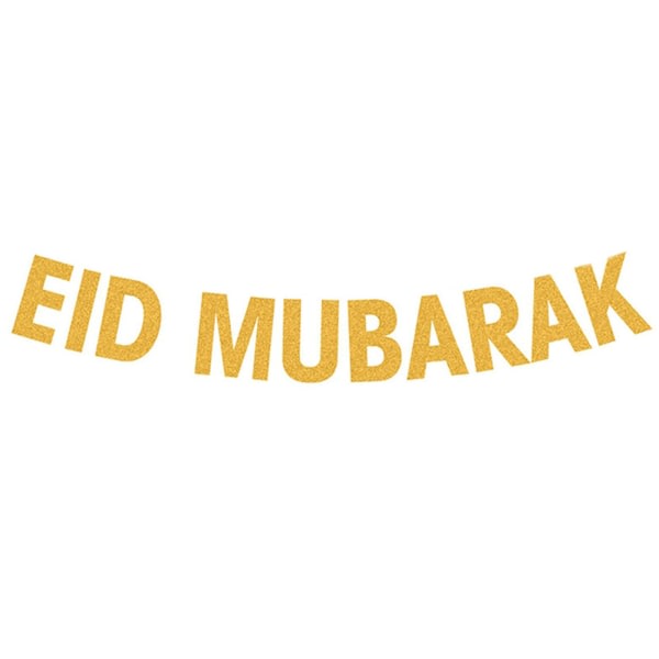 Eid Mubarak Banner Måne Stjärna Slott Hängande Dekoration Flagga Fest Dekoration Tillbehör Stil 10