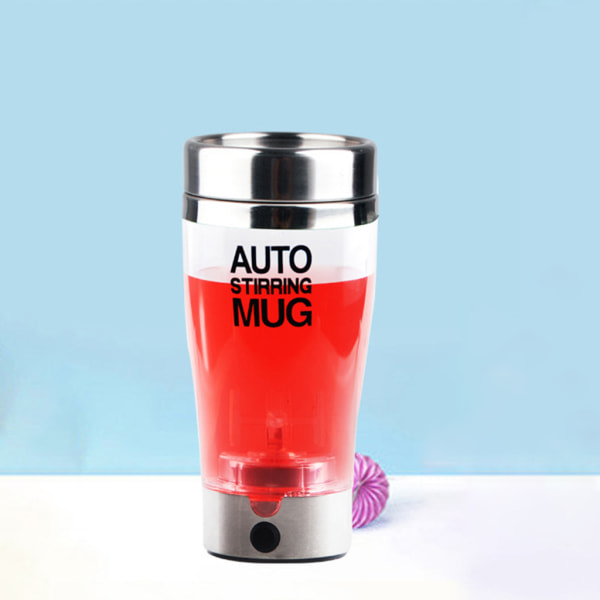 400ml Elektrisk Protein Shaker Cup Auto Shake Mixer Drinkflaska Blender Juicer Transparent kaffemugg i rostfritt stål