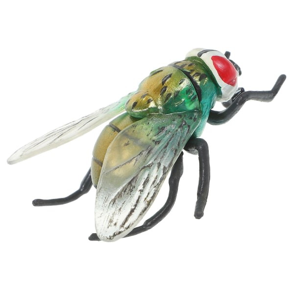 Realistisk husflue - Fake spyflue - Knepig insektsleksak - Fakeflue - Modell Insekt - Kognitiv leksak - 2,4X5X6CM