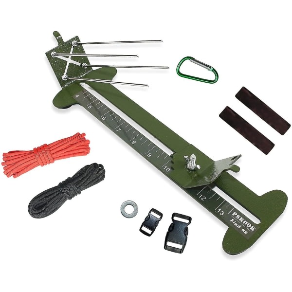 2-i-1 Paracord Jig Kit justerbar längd Armband Maker Kit