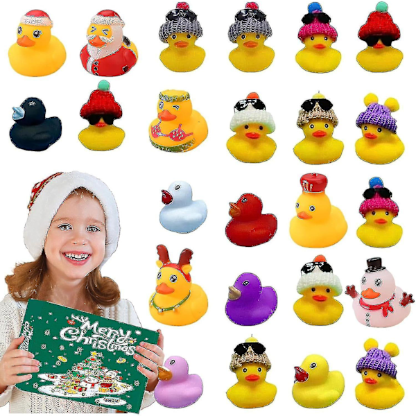 Kumiankka Adventti 2023, Adventti 2023 Barn, Adventti Ankka Kylpyyn 03(24 ducks)