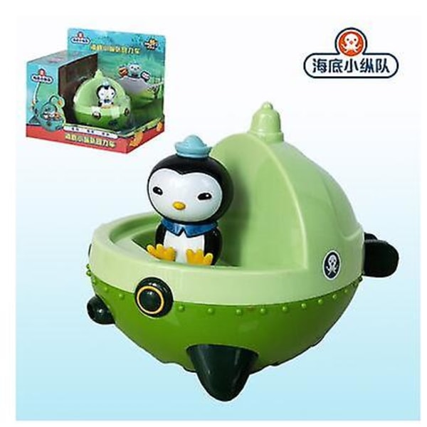 The Octonauts Pull Back Bilbåt Modell Havstulpaner Kwazii Peso Anime Action Figur Leksaker För Barn Baby Barn Födelsedagspresent