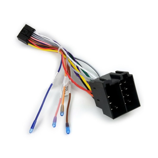 Universal 16-stifts ISO bilradio ledningskabel ledningsnät Stereo Adapter Kontakt Kontakt Power och högtalare