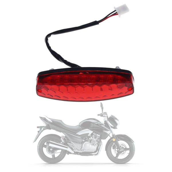 Motorcykel bakljus stoppbakljus 12V röd baklykta broms bakljus för ATV terräng motorcykel bakljus röd