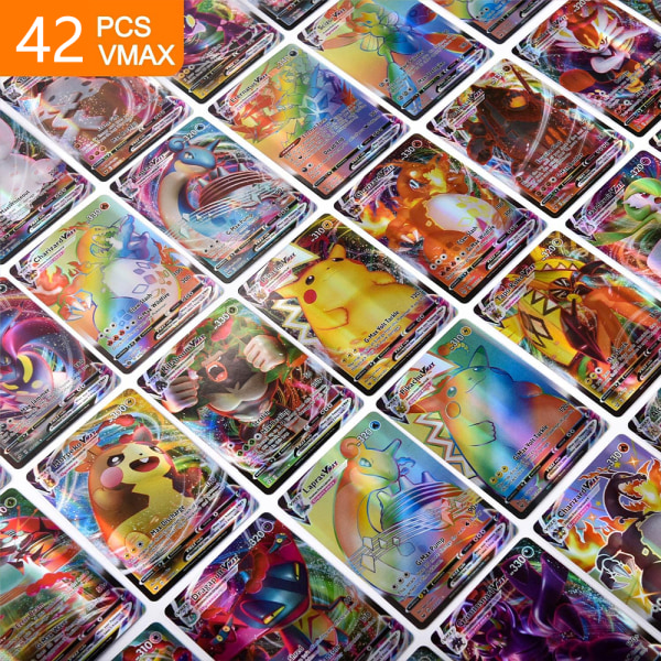 100 PCS-kort, Ultra Rare-kort (inklusive 58V, 42VMAX) Inga dubbletter av presenter för barn och samlare