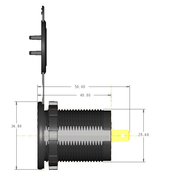 12V 24V Dobbel QC3.0 USB-billaderuttak med berøringssensorbryter LED-voltmeter Strømadapter for lastebil SUV Mar