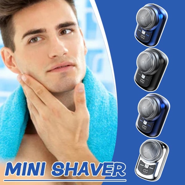 1st bärbar rakapparat för män Elektrisk uppladdningsbar rakapparat silver One-size