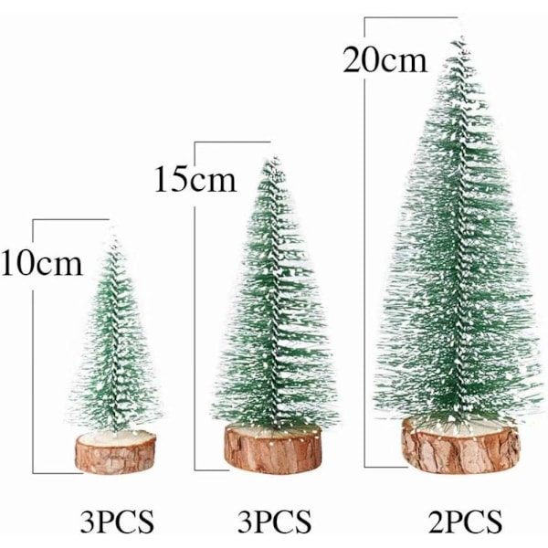 Miniatyr Sisal Juletre med trebase