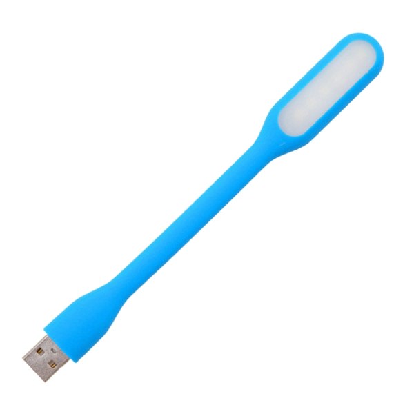 2 st Mini USB ljus Flexibel bärbar tangentbordslampa för Power Bank, USB adapter Blå