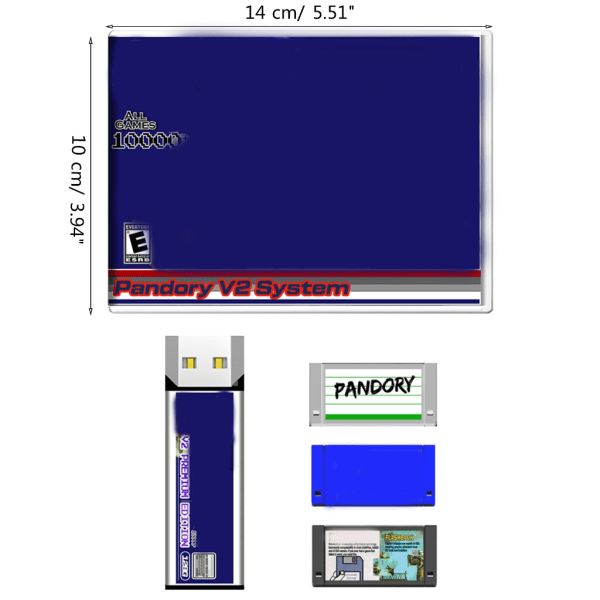 Högpresterande A500 Platinum Game Extension Andra generationens Amiga 500 Mini-speltillbehör 14x10cm/5,5x4-tum