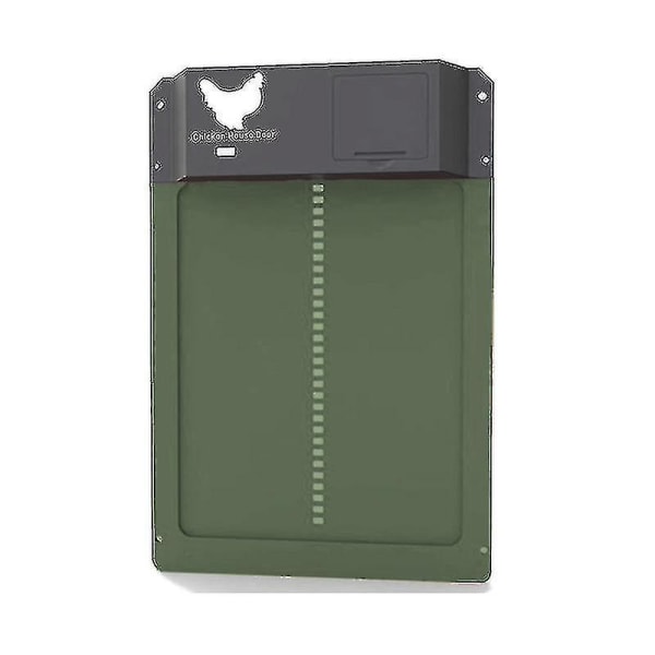 Ny automatisk hønsedør hønsehus, hønsehusdør lyssensor hønsehusdøråpner, automatisk hønsehusdør (farge: grønn)