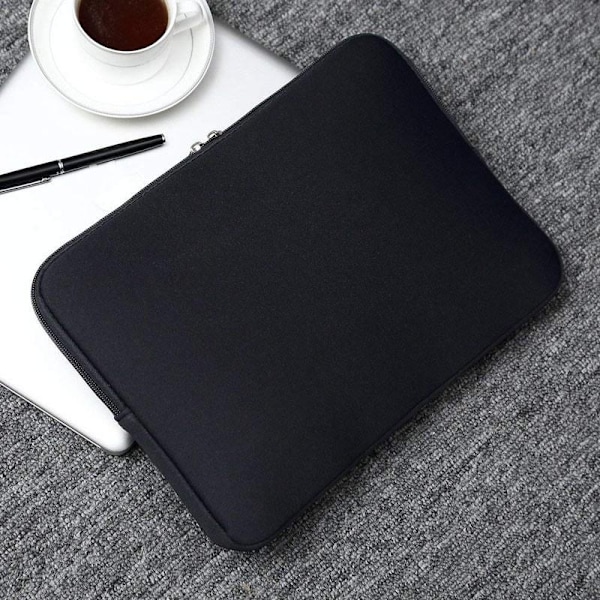 Laptop Sleeve / Laptopfodral - Vælg størrelse Sort Black 15 tum - Svart