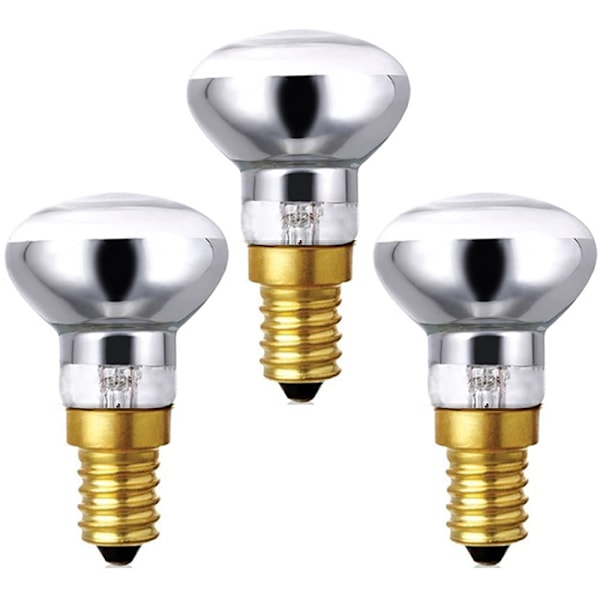 3x R39 Lavalampa Glödlampa 30W 230V E14 Liten Edison Skruv Reflektor Spotljus Dimbar, Lavalampa Glödlampor, Varm Vit