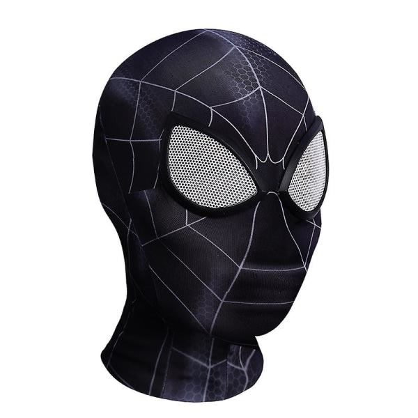 Svart Mj Spiderman Mask Huvudbonader Cosplay Scenrekvisita-vuxen barn