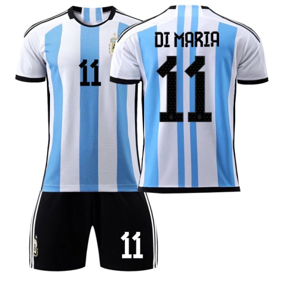 Fotbollströja för VM i Argentina nr 11 Di Maria, barnstorlek 22