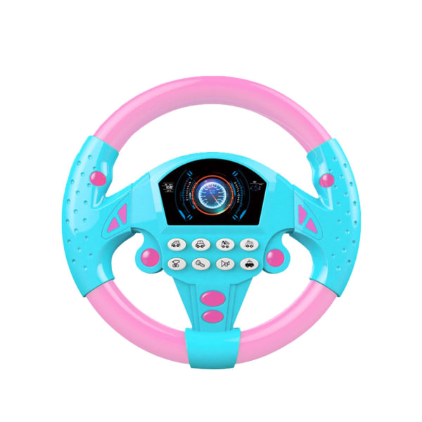 Simulering kör bil leksak ratt Barn Baby Interactive rosa one-size