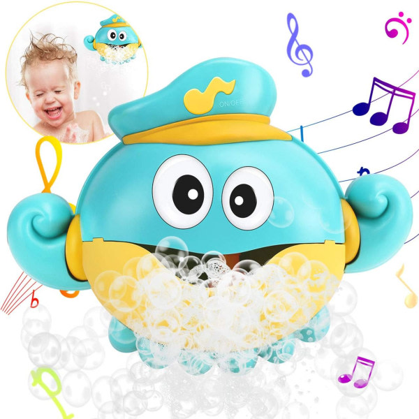 Baby Bath Bubble Toy, Automatisk Music Bubble Machine, Blow Bub