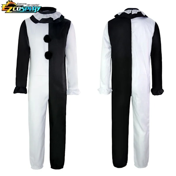 Art The Clown Cosplay Film Terrifier 2 Art The Clown Cosplay Kostume Jumpsuit Maske Halloween Kostumer Maske til Mænd Kvinder Maske B(en størrelse) L Mask B(one size)