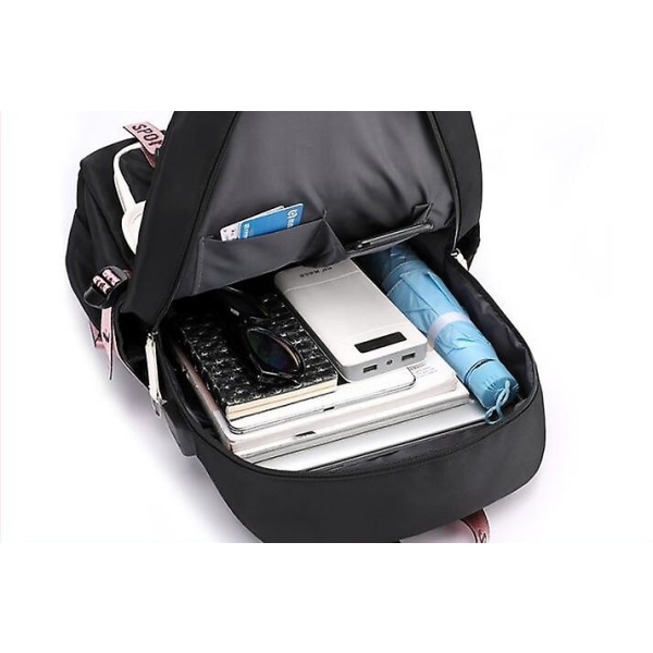 Disney Stitch Ryggsäck USB Laddning Resa med hög kapacitet-Xin