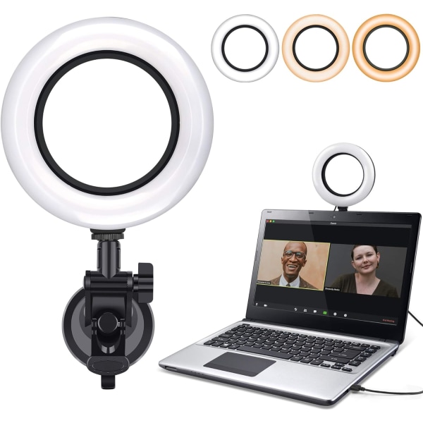 videokonferensbelysningskit, dator/laptop monitor LED-video