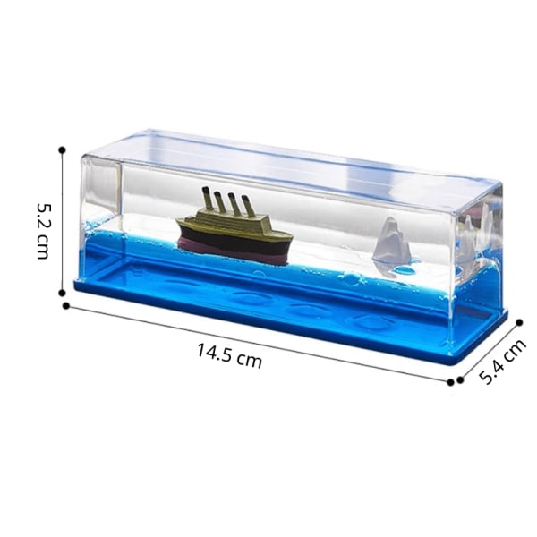 Titanic i Glas - Osänkbart Fartyg - Häftig Prydnad
